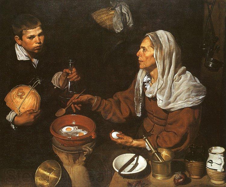 Diego Velazquez An Old Woman Cooking Eggs